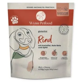 Wynn Petfood Reisetüten Nassfutter Rind mit Süßkartoffel