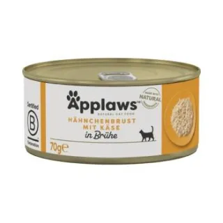 Applaws Nassfutter Katze Adult in Brühe Hühnerbrust mit Käse 24x70 g