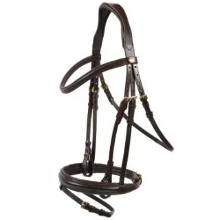 Hans Melzer Horse Equipment Hans Melzer Trense Bad Harzburg braun/messing Pony