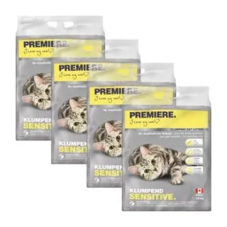 PREMIERE Sensitive Klumpstreu Katze 4x12 kg
