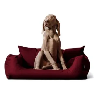 Tierlando NEMO Hundebett Hundesofa S M L Hundekorb Katzenbett 65 80 100cm bordeaux 1 m, 25 cm, 80 cm