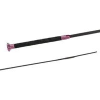FLECK Dressurgerte SilkTouch PREMIUM Pink/schwarz - 100 cm