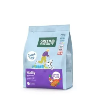 Green Petfood Vitality mit Insekten & Ente 3x3 kg
