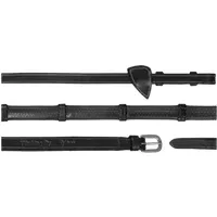 Dy'on 1/2'' (13mm) Gummizügel mit 7 Lederstegen, Warmblut Working by Dyon - Schwarz