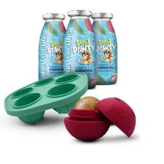 SmoothieDog Summer-Edition 3x 250 ml + Schleckball 1 Stück