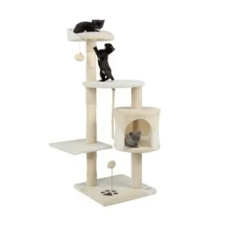 Lionto Kratzbaum Höhe 112 cm weiß/ beige