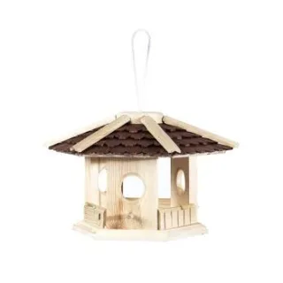 Erdtmann's Vogelhaus Schindeldach, zum Aufhängen, 37x37x25cm