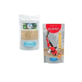 AQUARIS Sparset mit Koifutter Wheatgerm 1 kg / 6mm und Teichreinigung POND Bakto 50g