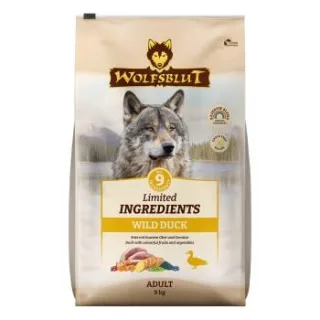 WOLFSBLUT Limited Ingredients, Trockenfutter Hund, Adult, Wild Duck 2x9 kg