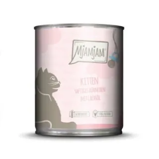 MjAMjAM Nassfutter Katze Kitten, Huhn mit Lachsöl 6x800 g
