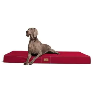 Tierlando HUGO BASIC Hundematratze dunkelrot 1 m, 13 cm, 80 cm