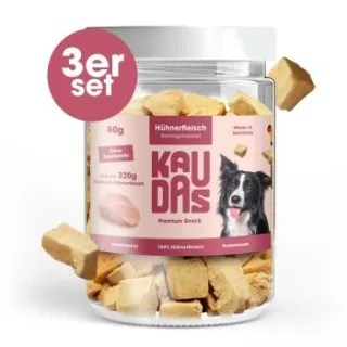 KAUDAS HuhnPur Natursnack 3x80 g