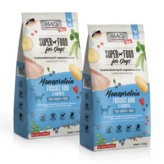 MAC's Dog Mono Adult Trockenfutter Huhn 2x12 kg