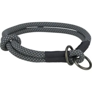 Trixie Soft Rope Zug-Stopp-Halsband schwarz S-M