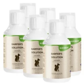 Lyra Pet Lecker.Pet Barfer's Solution 100 % Lachsöl für Hunde & Katzen 3 l