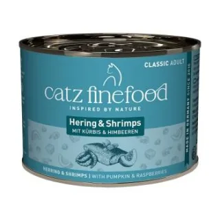 Catz finefood Nassfutter Katze Classic Adult Hering und Shrimps 24x200 g
