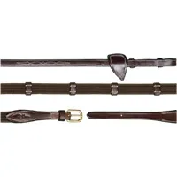 Dy'on 5/8 (16mm) Gurtzügel mit 9 Lederstegen, Warmblut D-Collection - Braun