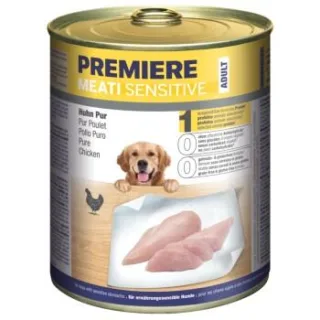 PREMIERE Meati Sensitive Pur Nassfutter Hund, Adult, Huhn pur 24x800 g