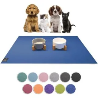 SANOZOO ® - Napfunterlage - Öko-Tex und Made in Germany blau 60 cm, 90 cm