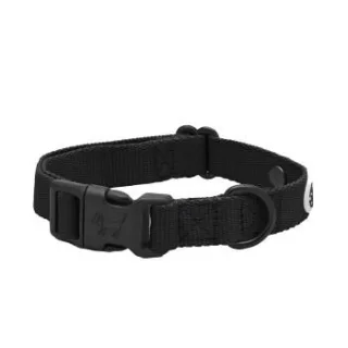Barkalot Hundehalsband Recyceltes Polyester schwarz S