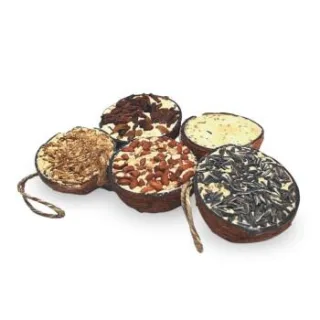 Lyra Pet Halbe Kokosnuss mit Topping 2x10 Stück