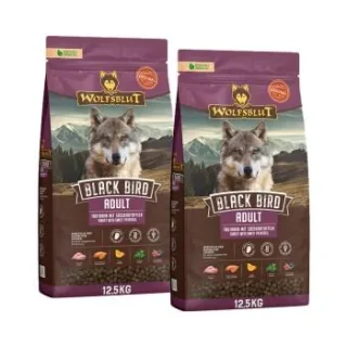 WOLFSBLUT Black Bird Trockenfutter Hund Adult 2x12,5 kg