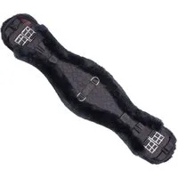 Christ Lammfell Konturgurt schwarz/anthrazit - 80 cm