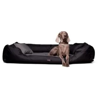 Tierlando NESTOR -Orthopädisches Hundebett | Starkes Oxford 2000D DUO | Extra Robust graphit schwarz 90 cm, 22 cm, 75 cm