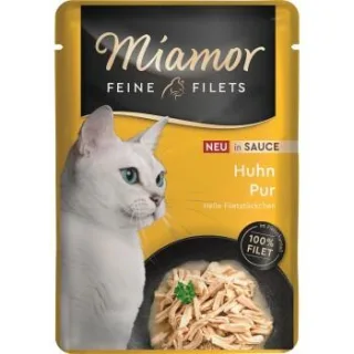 Miamor Feine Filets Nassfutter Katze Adult in Sauce Huhn 24x100 g