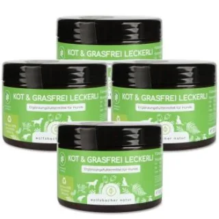 Wolfsbacher Natur Kot & Grasfrei Leckerli 4x