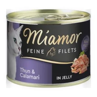 Miamor Feine Filets in Jelly Thunfisch und Calamari 24x185 g