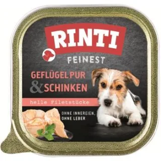RINTI Feinest Adult Geflügel pur und Schinken 22x150 g