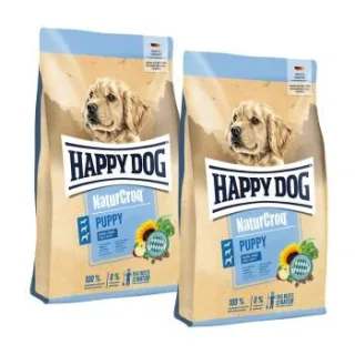 HAPPY DOG NaturCroq Trockenfutter Hund Puppy 2x15 kg