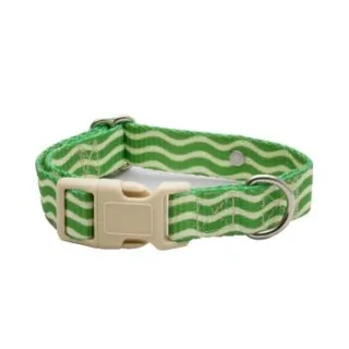 Barkalot Hundehalsband Recyceltes Polyester beige /grün M