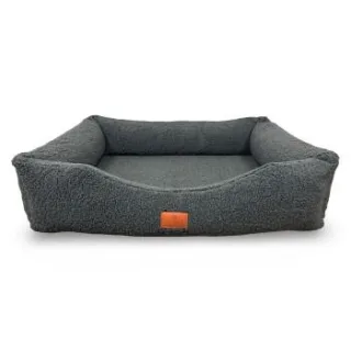 Petliving orthopädisches Hundebett Teddy kuschelweich anthrazit XL