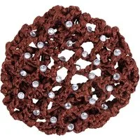QHP Haarnetz Diamond - braun