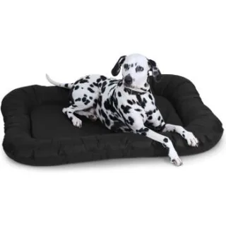Knuffelwuff Wasserfestes In und Outdoor Hundebett Lucky aus Nylongewebe schwarz XXL