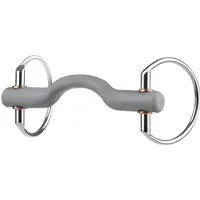 beris Olivenkopfgebiss mit Zungenbogenstange, soft - 140 mm