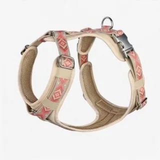 THE DOG IDEA Hundegeschirr Boho Coral S