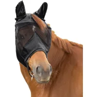 Waldhausen Fliegenmaske Premium 3 in 1, schwarz - Warmblut