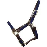 Kentucky Horsewear Nylon-Halfter geflochten navy - WB