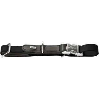 Dog Sport HUNTER Hundehalsung wolmar biothane x leder alu strong schwarz L