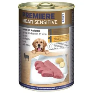 PREMIERE Meati Sensitive Nassfutter Hund, Adult, Lamm und Kartoffel 12x400 g