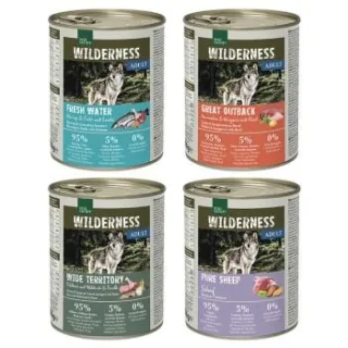 REAL NATURE WILDERNESS Nassfutter Hund, Adult 6x800 g Mixpaket 2