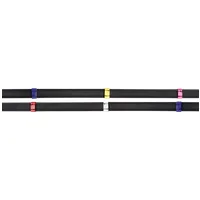 Waldhausen Anti-Slip-Zügel mit bunten Stegen WB, schwarz - 1 Stk