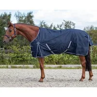 QHP Regendecke Turnout Luxus 100gr navy - 155 cm