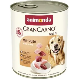 animonda GranCarno Original Nassfutter Hund Adult, Pute 24x800 g