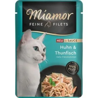 Miamor Feine Filets Huhn & Thunfisch in Sauce 24x100 g