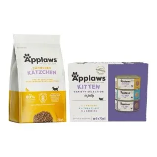 Applaws Kitten Mischfütterungs-Set Applaws Kitten Huhn 2kg + Applaws Kitten Auswahl 6x70g