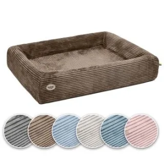 SABRO Hundebett KUDDE Cord braun 1,17 m, 1,5 m